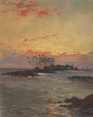 Hugo Anton Fisher Sunrise over Hilo Bay